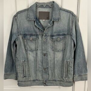 Ag Adriano Goldschmied Light Wash Denim
Jean Jacket Womens Size XS Streetwear